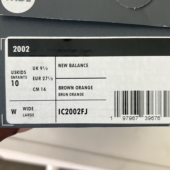 New Balance Kids' Orange Sneakers - Picture 2 of 3